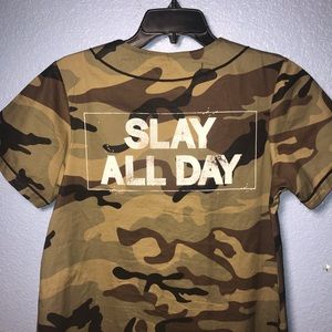 Camouflage BaseBall Tee Civil Regime